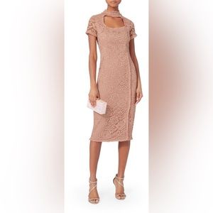 NWT Alexis Zoelle Midi Nude Lace Dress size small